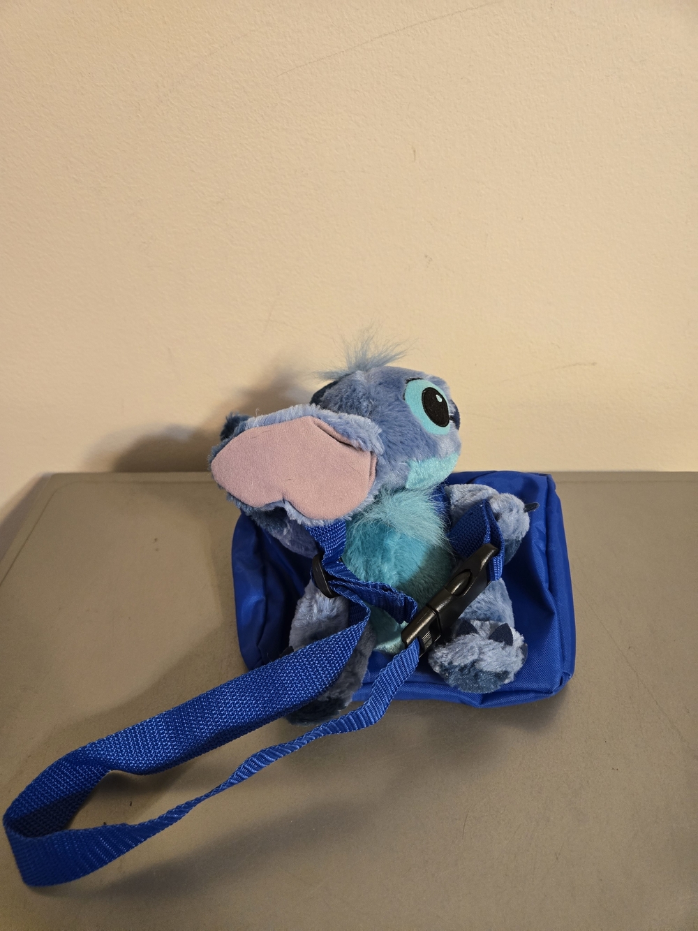 Disneyland Walt Disney World Stitch 8" Plush Toy Kids Fanny Pack Bag